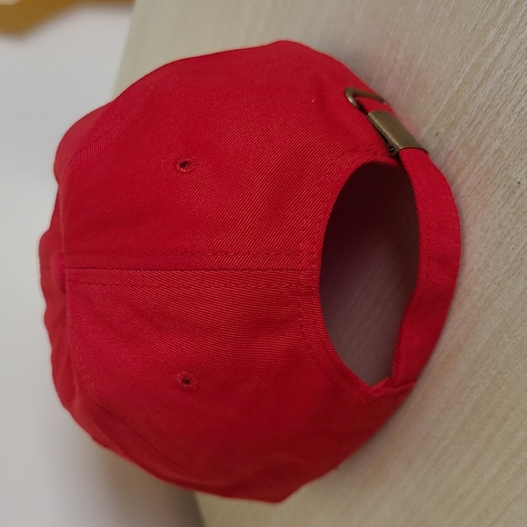 NWOT Nuda Tequila Red Lightweight Adjustable Cap - Picture 3 of 5